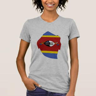 Swaziland flag map T-Shirt