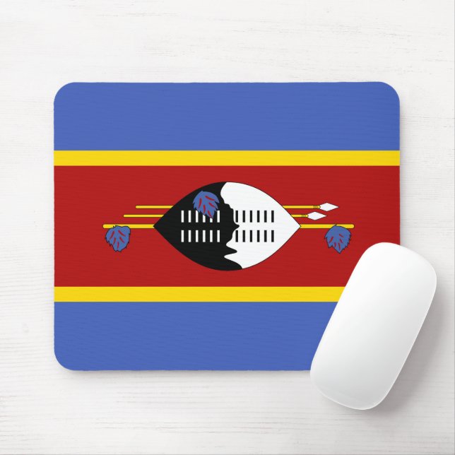 Swaziland flag mouse pad (With Mouse)