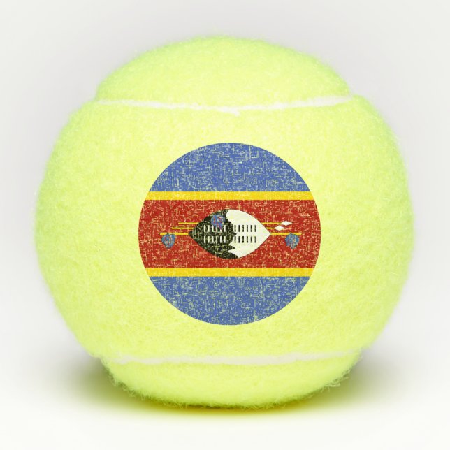 Swaziland flag tennis balls (Front)