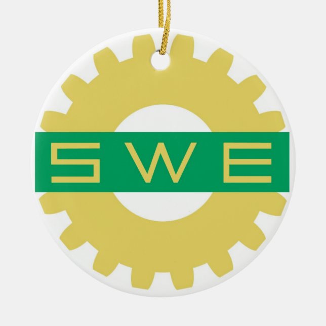 SWE (Society of Women Engineers) Ornament (Front)