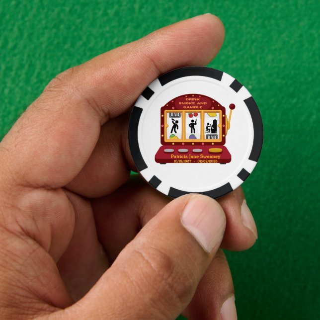 Sweaney Family We Drink Smoke & Gamble Poker Chip (Hand)