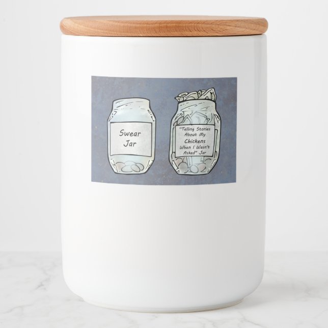 Swear Jar and Chicken Jar Food Label (Front)