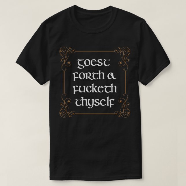 Swearing With Class Classical Swearing 1 T-Shirt (Design Front)