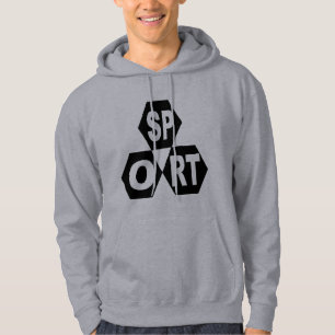 Sweat à capuche gris DESIGN SPORT Hoodie