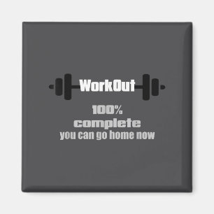 Sweat Activated Motivational Workout Complete Gym  Magnet