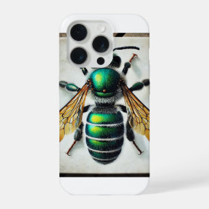 Sweat Bee in Natural Surroundings 031124IREF223 -  iPhone 15 Pro Case