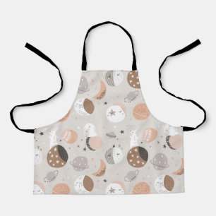 Sweat Dream Bunnies In Space Pattern Apron