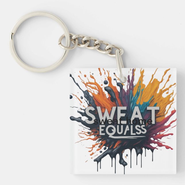 sweat equals key ring (Front)