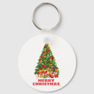Sweat Merry And Bright Christmas Family Holiday Key Ring