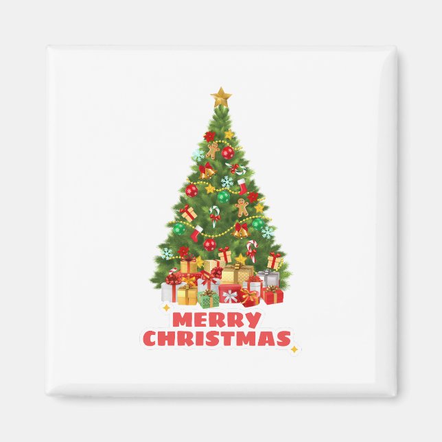 Sweat Merry And Bright Christmas Family Holiday    Magnet (Front)