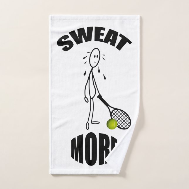 Sweat More Funny Tennis Hand Towel (Hand Towel)
