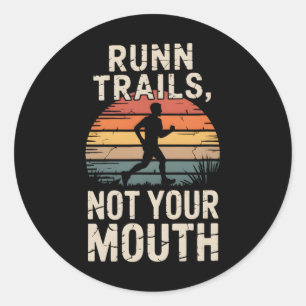 Sweat Now Summit Later Hiking Motivation _4 Classic Round Sticker