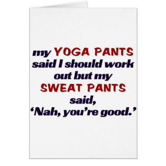 Sweat pant beat Yoga pants.t