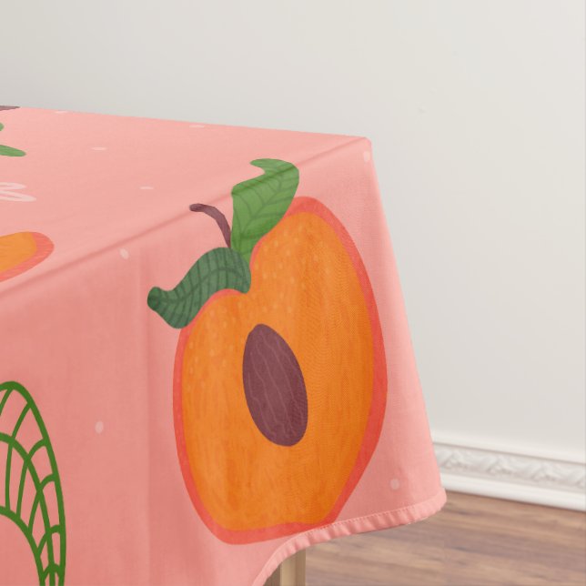 Sweat peach pattern tablecloth (In Situ)