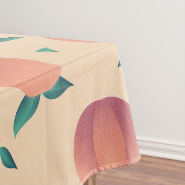 Sweat peach pattern tablecloth (In Situ)