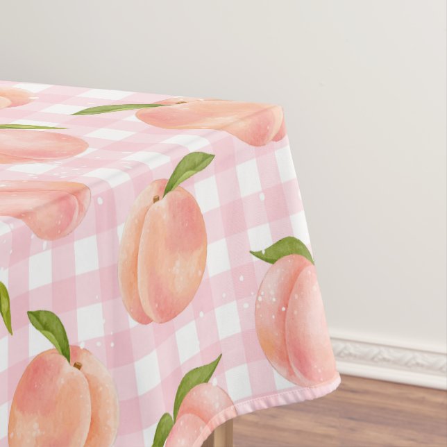 Sweat peach pattern tablecloth (In Situ)