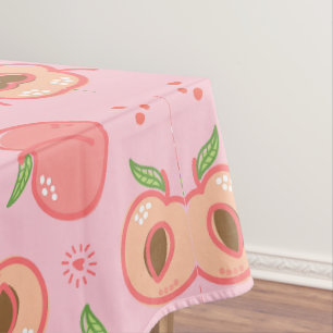 Sweat peach pattern tablecloth