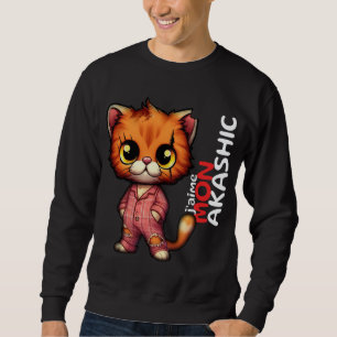 Sweat-Shirt Chat I love Mon Akashic Sweatshirt