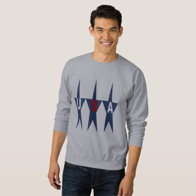 SWEAT SHIRT  DE BASE   TOP   DESIGN  USA (Front Full)