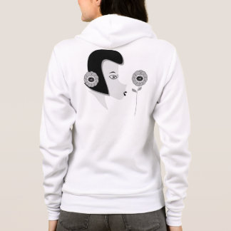 sweat shirt hooded ladies zippered