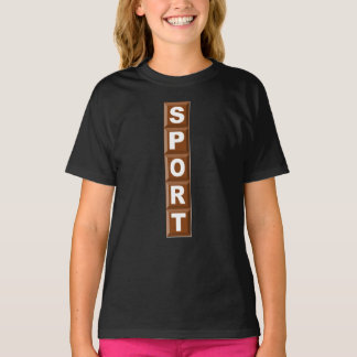 SWEAT-SHIRT RAGLAN BLACK CHOCOLAT SPORT T-Shirt