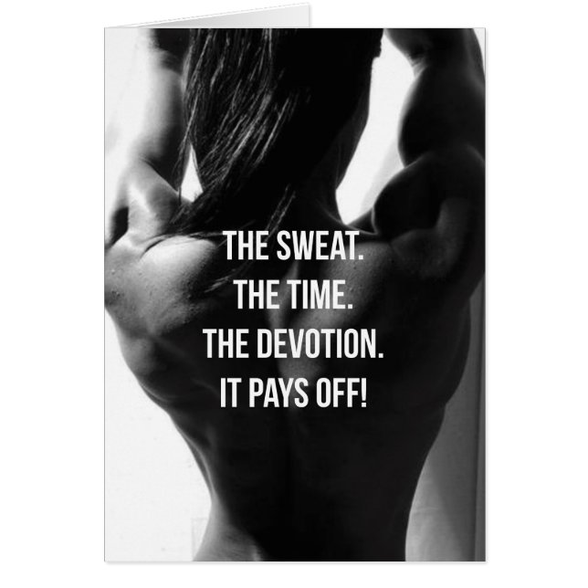 Sweat, Time, Devotion Women's Workout Motivational (Front)