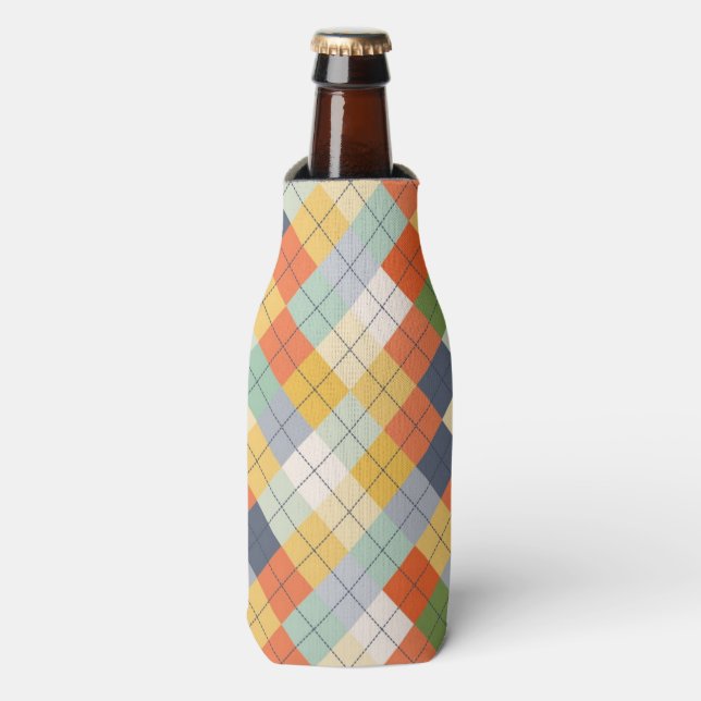 Sweater Background 2 Bottle Cooler (Bottle Front)