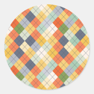 Sweater Background 2 Classic Round Sticker