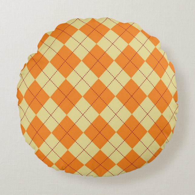 Sweater Background Round Cushion (Front)