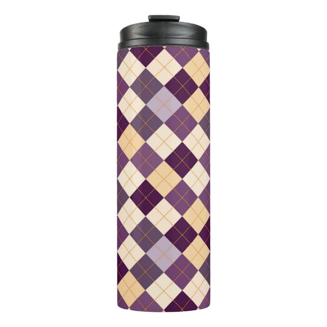 Sweater Background Thermal Tumbler (Front)