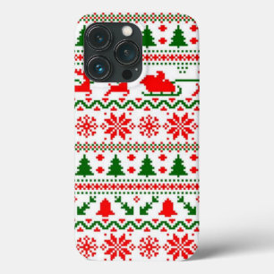 Sweater Christmas Faux Knit Pattern I Phone Case