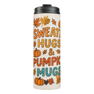 Sweater Hugs & Pumpkin Mugs Fall Typography