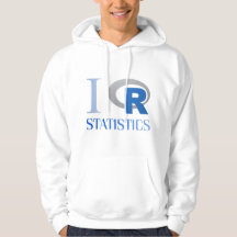 Sweater shirt with hood of I love R Statistics