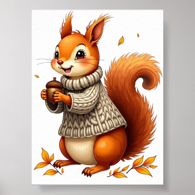 Sweater Squirrel Poster (Front)