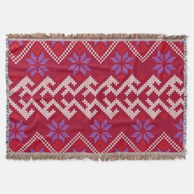 Sweater Texture 2 Throw Blanket (Front)