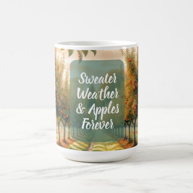 Sweater Weather & Apples Forever | Coffee Mug (Center)