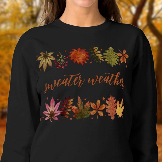 Sweater Weather Botanical Autumn Fall Leaves (Sweater Weather Botanical Autumn Fall Leaves)