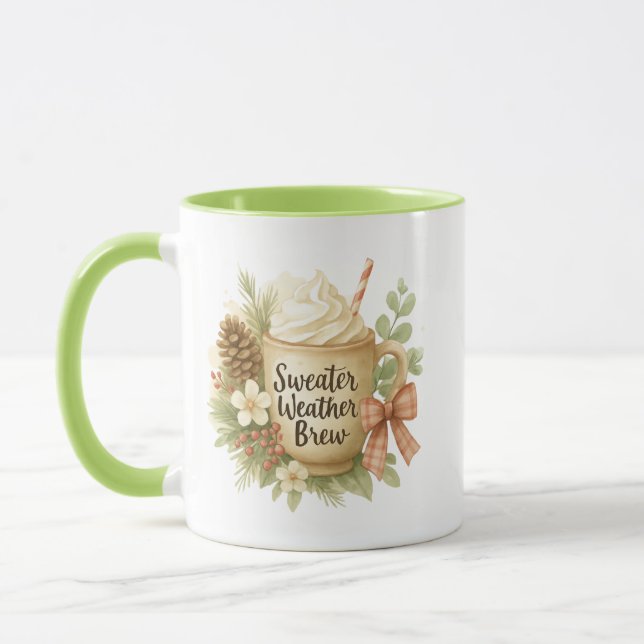 Sweater Weather Brew Cozy Mug Art (Left)