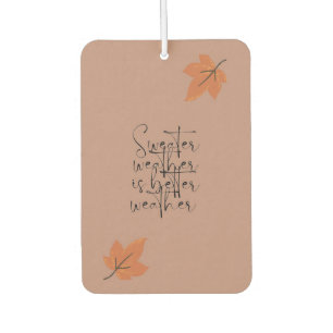 Sweater Weather Car Air Freshener