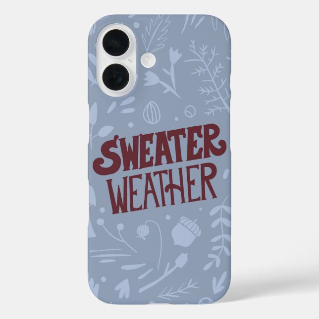 Sweater Weather Cosy Autumn Case-Mate iPhone Case (Back)