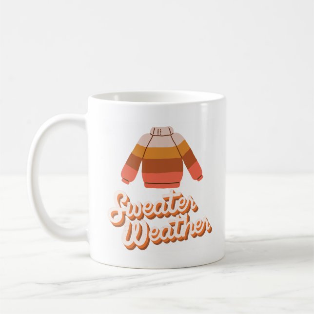 Sweater Weather Fall Coffee Mug (Left)