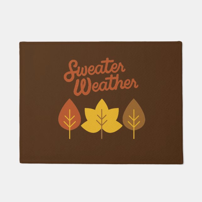 Sweater Weather Fall Doormat (Front)