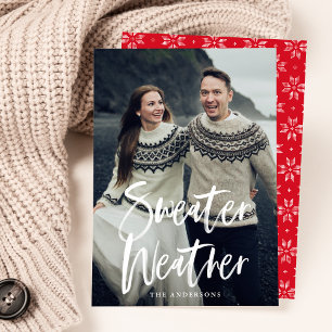 Sweater Weather Holiday Photo Card