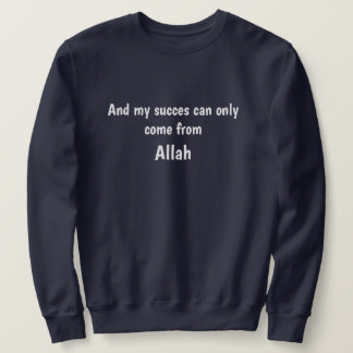 Sweatshirt "Allah = Success" blue.