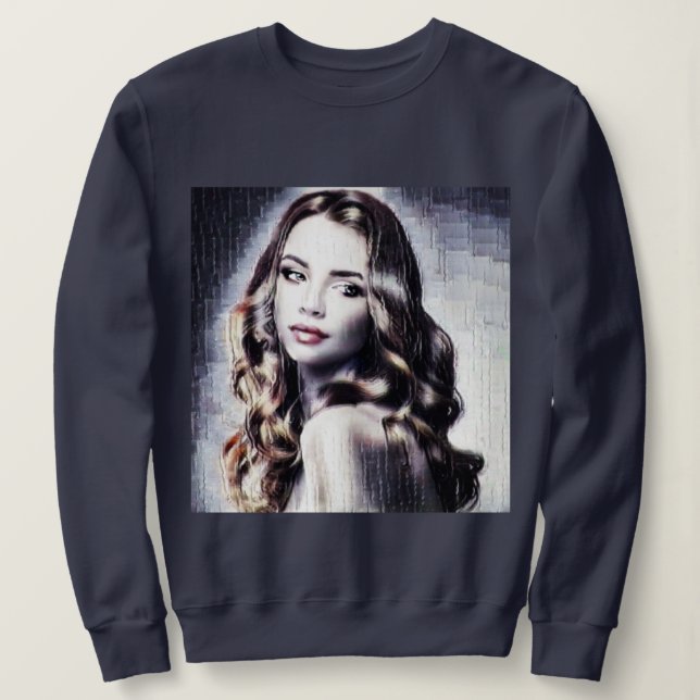 Sweatshirt Beauté brune or (Design Front)