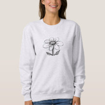 Sweatshirt for her with daisy