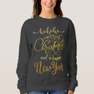 Sweatshirt : Hoho Christmas & New Year (black)