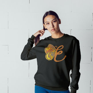 Sweatshirt t-shirt butterfly initial