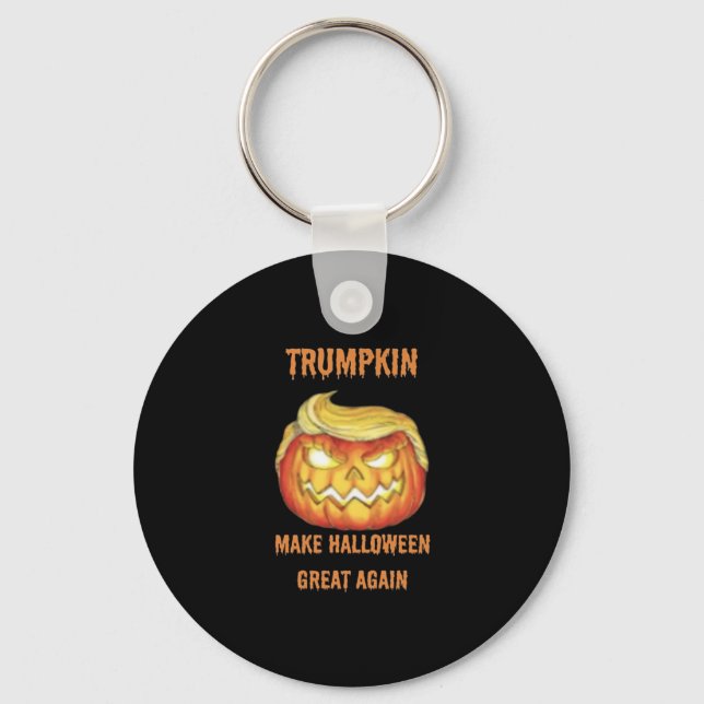 Sweatshirt, Trumpkin, Halloween Classic Key Ring (Front)
