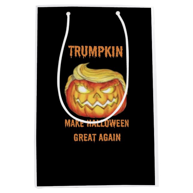 Sweatshirt, Trumpkin, Halloween Classic Medium Gift Bag (Front)
